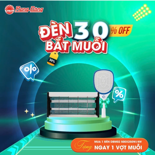 COMBO ĐÈN BẮT MUỖI DBM02 TẶNG VỢT MUỖI